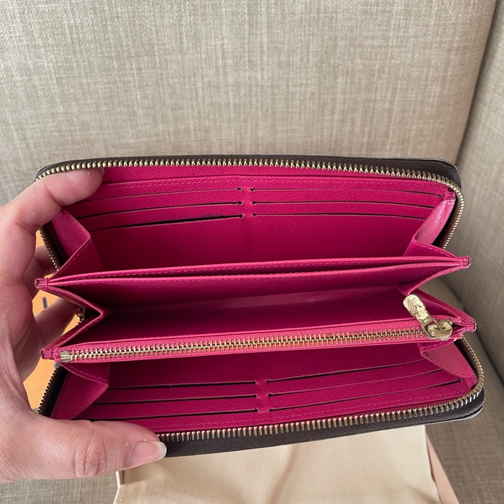 Authentic LOUIS VUITTON Monogram Printed Zippy Zip Around Long Wallet CA3178 - Picture 8 of 16